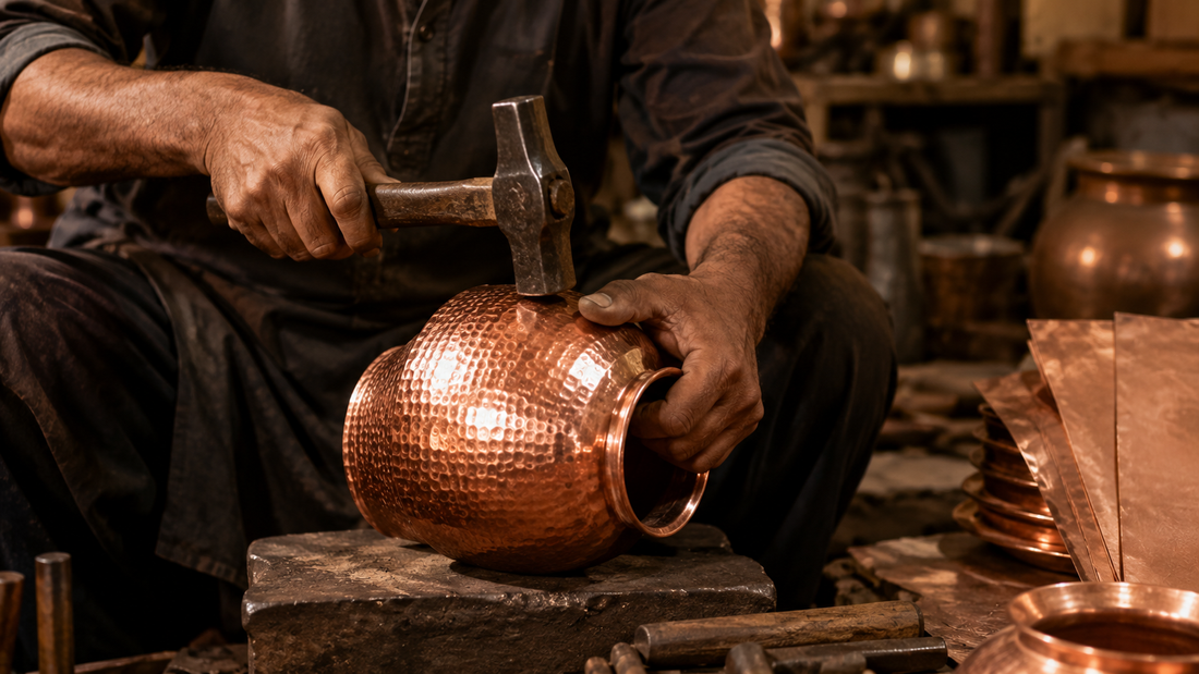 The Art of Indian Copper Craftsmanship: From Raw Metal to Finished Product