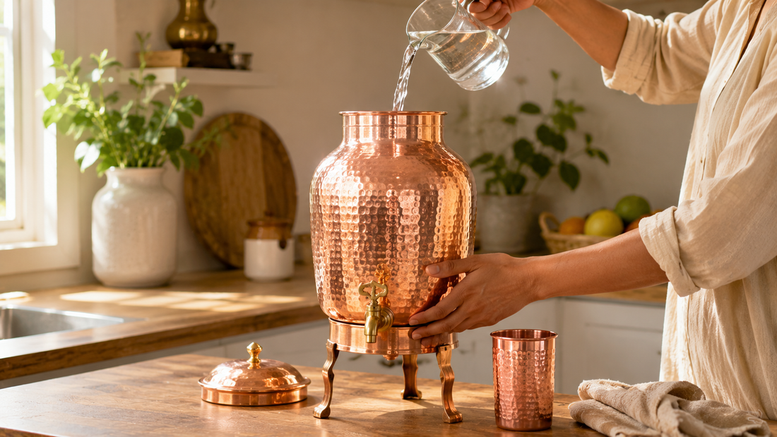 How to Use a Copper Water Dispenser for the First Time