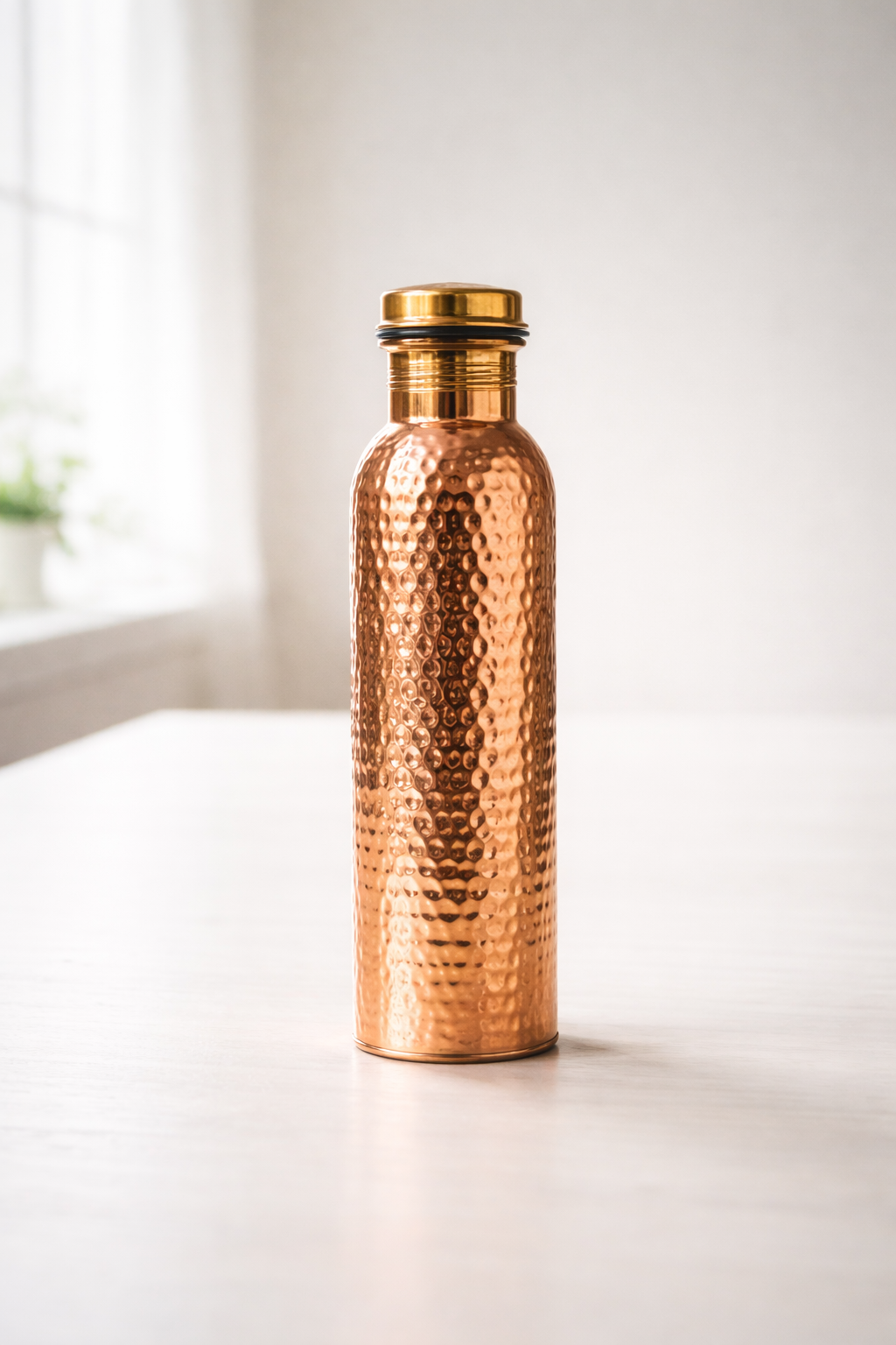 Hammered Copper Water Tank with Stand & Tap – Matka Tanki | Handcrafted in India