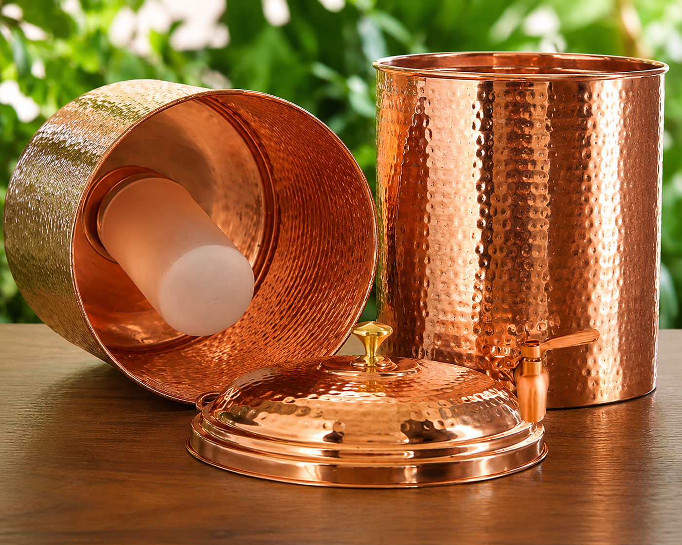 Pure Copper Water Filter – 20L Gravity Ceramic Water Dispenser | Handcrafted in India